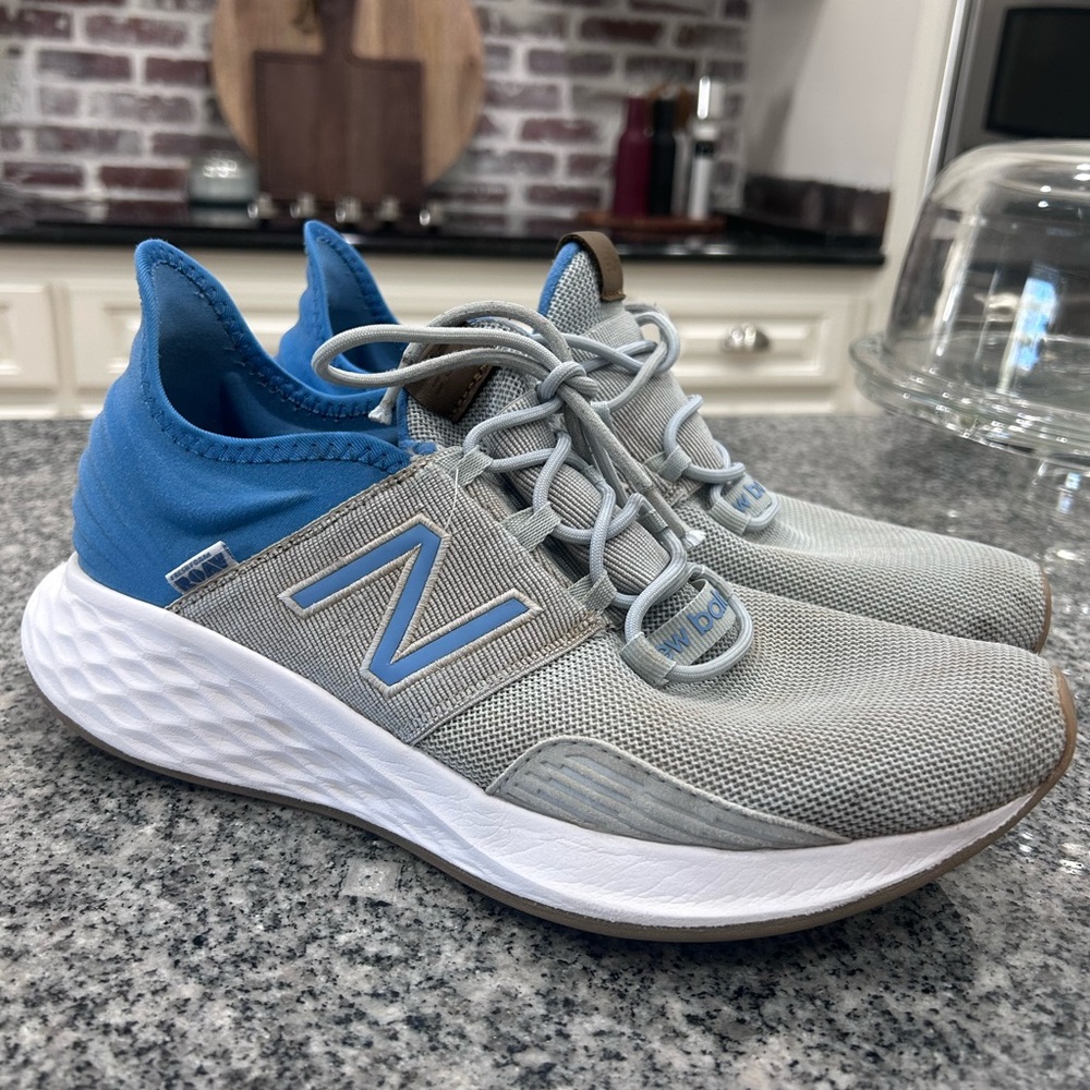 New Balance Gray and Blue Sneakers
